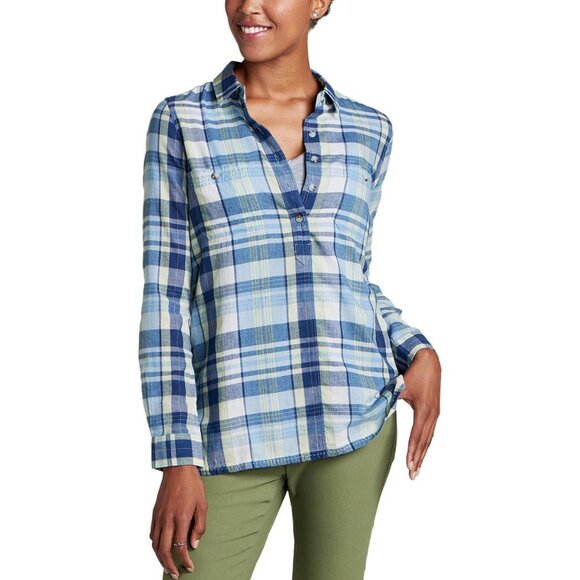 Toad&Co Indigo Ridge Long-Sleeve Shirt Plaid Large - Picture 1 of 12